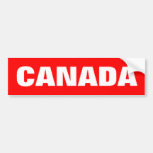 Canada Bumper Stickers