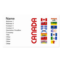 Canada Business Card Template