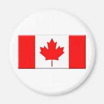 Canada-flag-bevelled edge fridge magnets