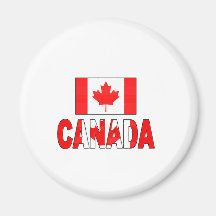 Canada flag fridge magnet