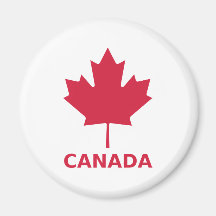 Canada flag maple leaf fridge magnet