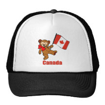 Canada Teddy Bear Hat