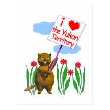 Canadian Beaver Loves the Yukon Postcards