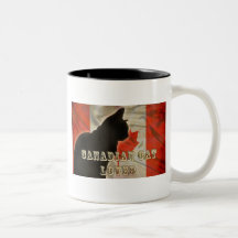 CANADIAN CAT LOVER COFFEE MUG