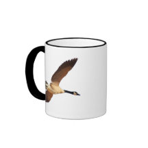 Canadian Goose Flying #2711 Mugs