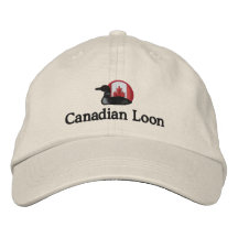 Canadian Loon Funny Customizable Embroidered Hats