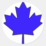 Canadian Maple Leaf Canada National Symbol Round Sticker