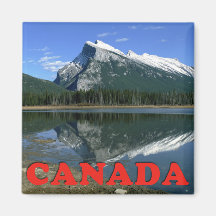 Canadian Rockies Mountain Fridge Magnets