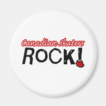 Canadian Skaters Rock! Refrigerator Magnets
