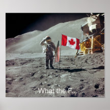 Canadians on the moon posters