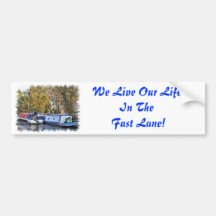 CANAL BOATS UK BUMPER STICKERS