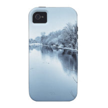 Canal in Winter Vibe iPhone 4 Covers
