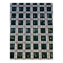Canary Wharf  Abstract Post Card