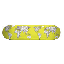 canary yellow atlas diagram custom skateboard