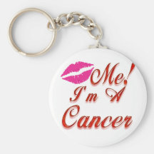 cancer kiss me zodiac key chain