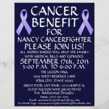 Cancer Ribbon Benefit Flyer