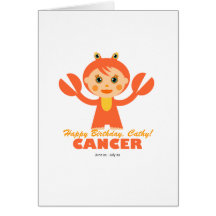 Cancer Zodiac for kids Greeting Cards