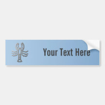 Cancer Zodiac Star Sign In Light Silver Bumper Sticker