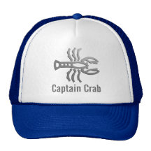 Cancer Zodiac Star Sign In Light Silver Trucker Hat