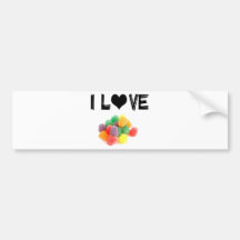 Candies funny products! bumper stickers