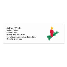 Candle christmas business card