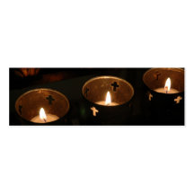 Candle Crosses Profile Card Business Card Template