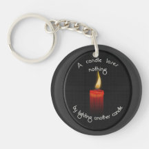 Candle loses nothing key chains