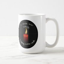 Candle loses nothing mugs