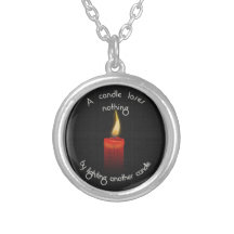 Candle loses nothing pendant