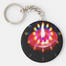 Candle With Special Lights Keychains