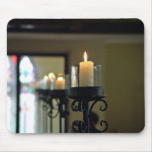 Candles and Windows Mouse Pad