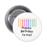 Candles Happy Birthday Button
