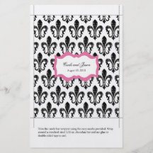 Candy Bar Wrapper | New Orleans Pink Full Colour Flyer