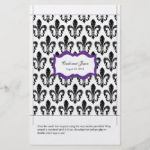 Candy Bar Wrapper | New Orleans Purple Personalised Flyer