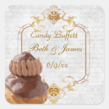 candy buffett square stickers