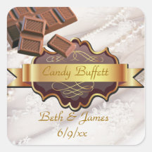 candy buffett square stickers
