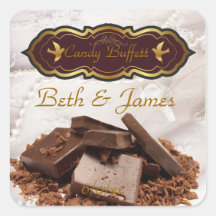 candy buffett square stickers