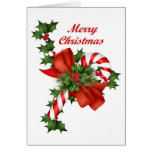 Candy Cane Christmas Greeting Card