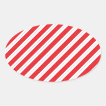Candy Cane Red Stripes Sticker