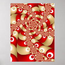 Candy Cane Swirls Posters