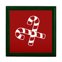 Candy Canes Trinket Box