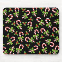 Candy Canes 'n' Holly Mousemats