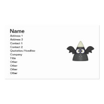 Candy Corn Bat Business Card