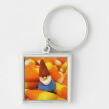 Candy Corn Gnome Keychain