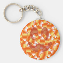 Candy Corn Jack Key Chain