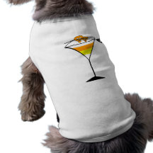 Candy Corn Martini Pet T Shirt