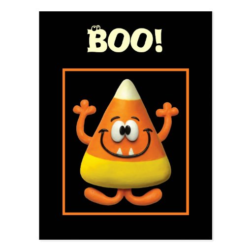 Candy Corn Monster Post Card
