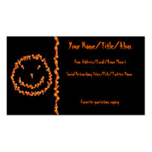Candy Corn Smiley Business Card