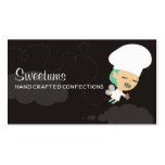 Candy fairy chef eating chocolate business cards business cards