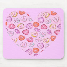 Candy Heart Mouse Mats